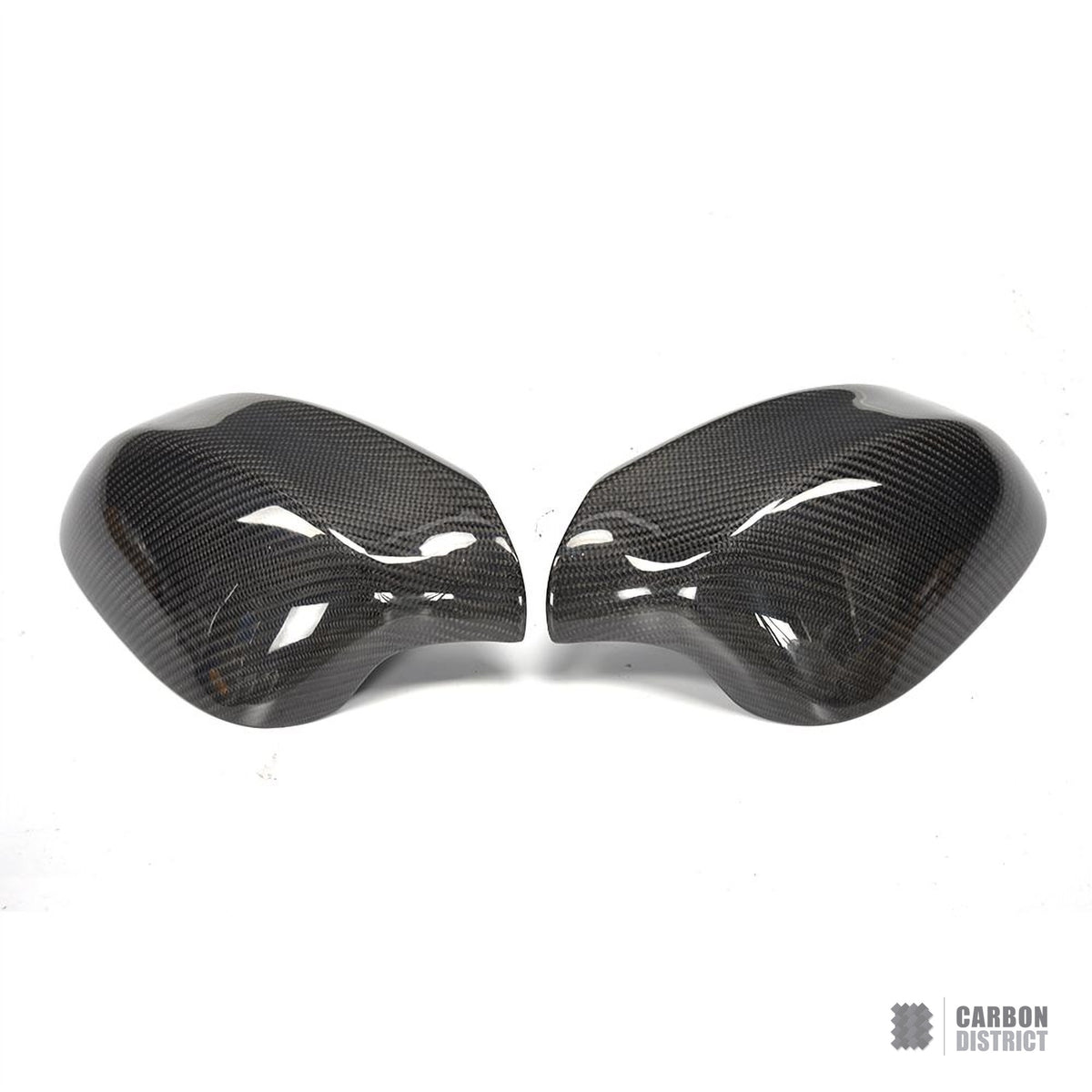 BMW 3 Series (E90 LCI) carbon fibre mirror caps (V1) — fits 2005-2013