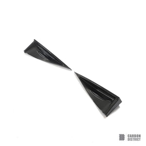 Toyota GR86 (ZN8) carbon fibre side skirt corners — 3K twill gloss finish