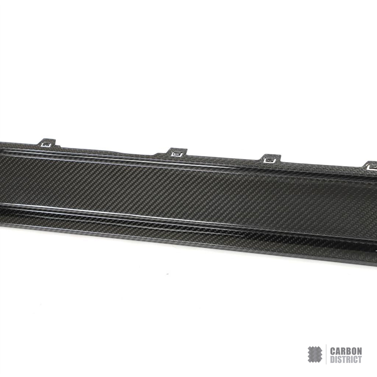 BMW M3 (G80/G81) dry carbon fibre side skirts (V2) — UV-stable gloss finish