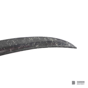 BMW M3/3 Series (G80/G20) carbon fibre spoiler (forged carbon, V2) — UV-stable gloss finish