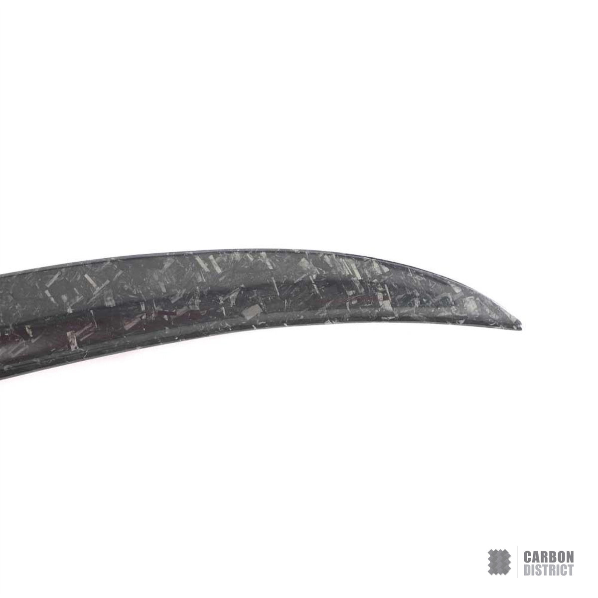BMW M3/3 Series (G80/G20) carbon fibre spoiler (forged carbon, V2) — UV-stable gloss finish