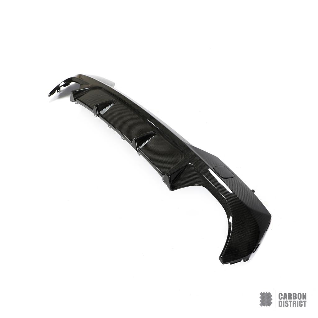 BMW 4 Series (G22/G23) carbon fibre rear diffuser — fits 2021-2022