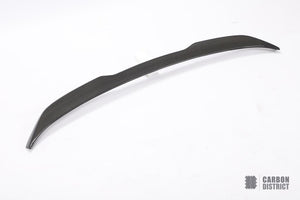 BMW X6M (F96) carbon fibre spoiler — 3K twill gloss finish