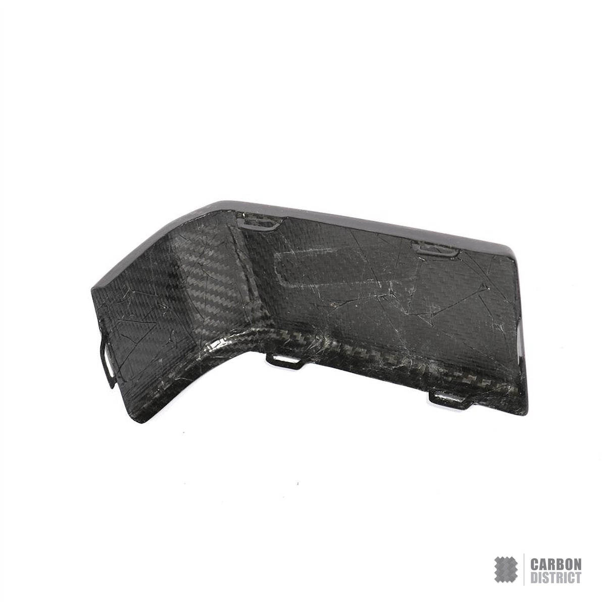 Mercedes G-Class (W463) dry carbon fibre bumper corners — UV-stable gloss finish