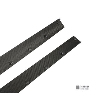 BMW M4 (F82/F83) carbon fibre side skirts (V2) — fits 2014-2020
