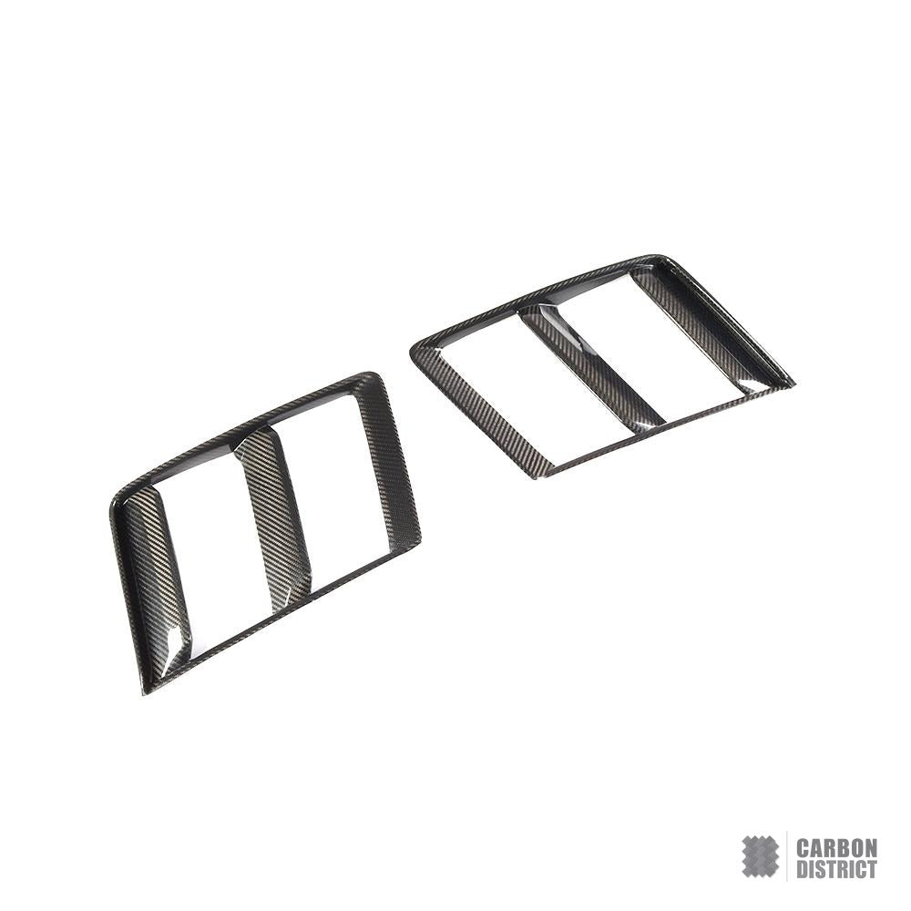 Audi R8 (4S) carbon fibre vents — 3K twill gloss finish