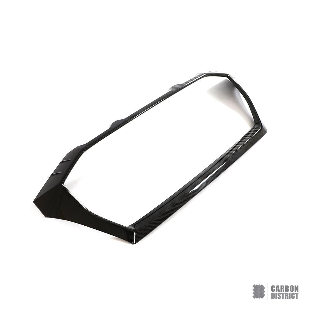 Audi RSQ8 (2021) carbon fibre front grille — 3K twill gloss finish