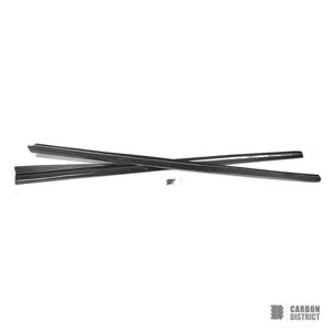 Audi TT (8J) carbon fibre side skirts (V2) — fits 2006-2014