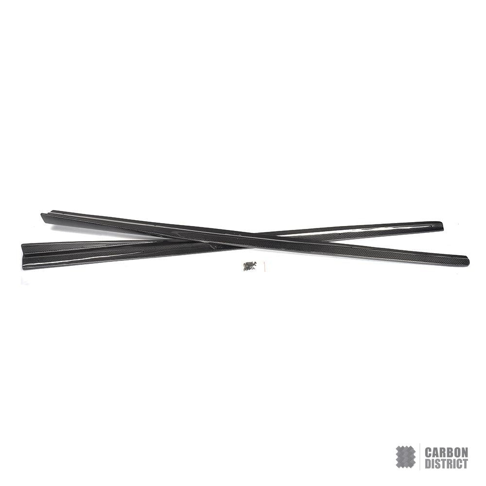Audi TT (8J) carbon fibre side skirts (V2) — fits 2006-2014