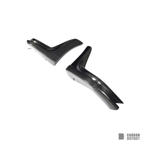 Honda Civic Type R (FL5) carbon fibre rear bumper corners — 3K twill gloss finish