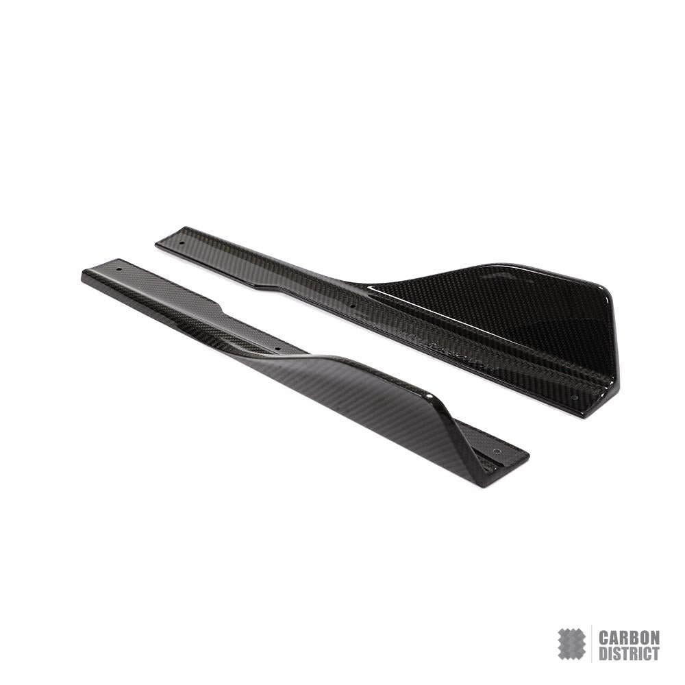 BMW M8 Gran Coupe (F93) carbon fibre side bumper corners — made to order in genuine carbon fibre