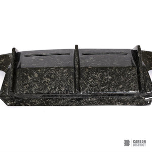 BMW M2 (F87) carbon fibre rear diffuser (forged carbon, V2) — fits 2016-2021