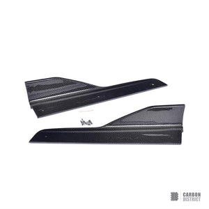 BMW 4 Series (F32) carbon fibre side skirts (V3) — UV-stable gloss finish