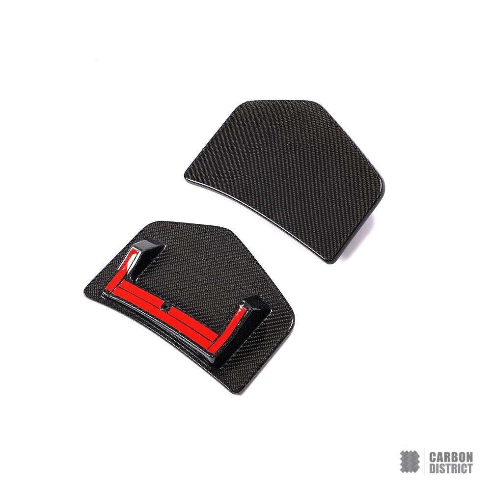 Audi TT/Sline/TTS/TTRS (MK3) carbon fibre front canards — 3K twill gloss finish