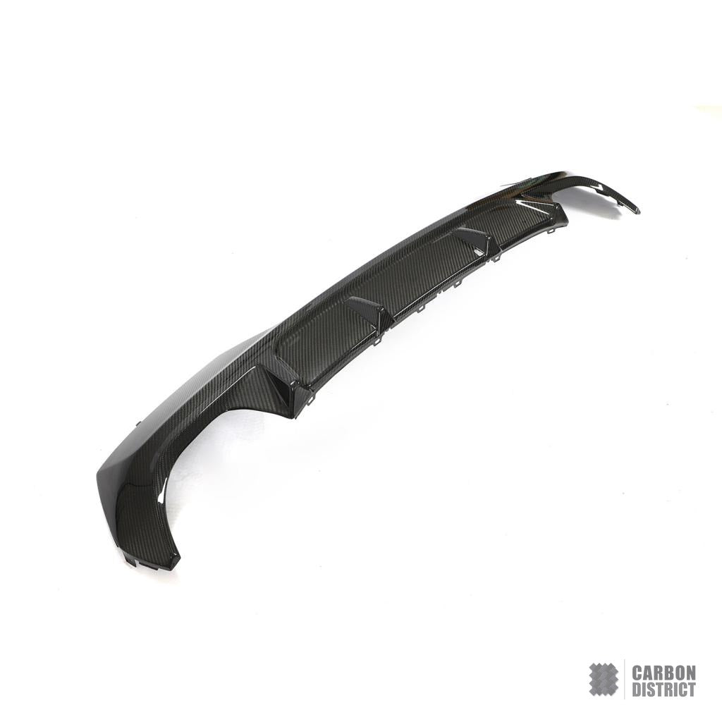 BMW 4 Series (G22/G23) carbon fibre rear diffuser — made to order in genuine carbon fibre