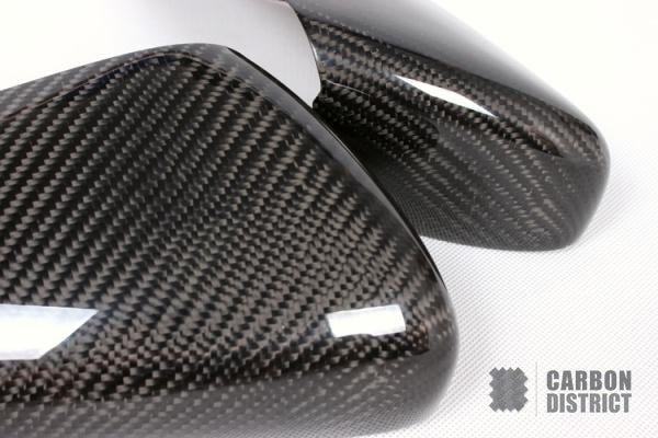 Volkswagen Golf (MK6) carbon fibre mirror caps — view 4