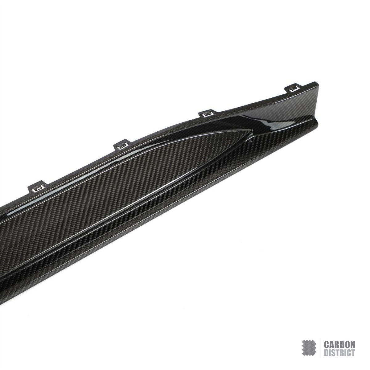 BMW M3 (G80/G81) dry carbon fibre side skirts (V2) — fits 2021+
