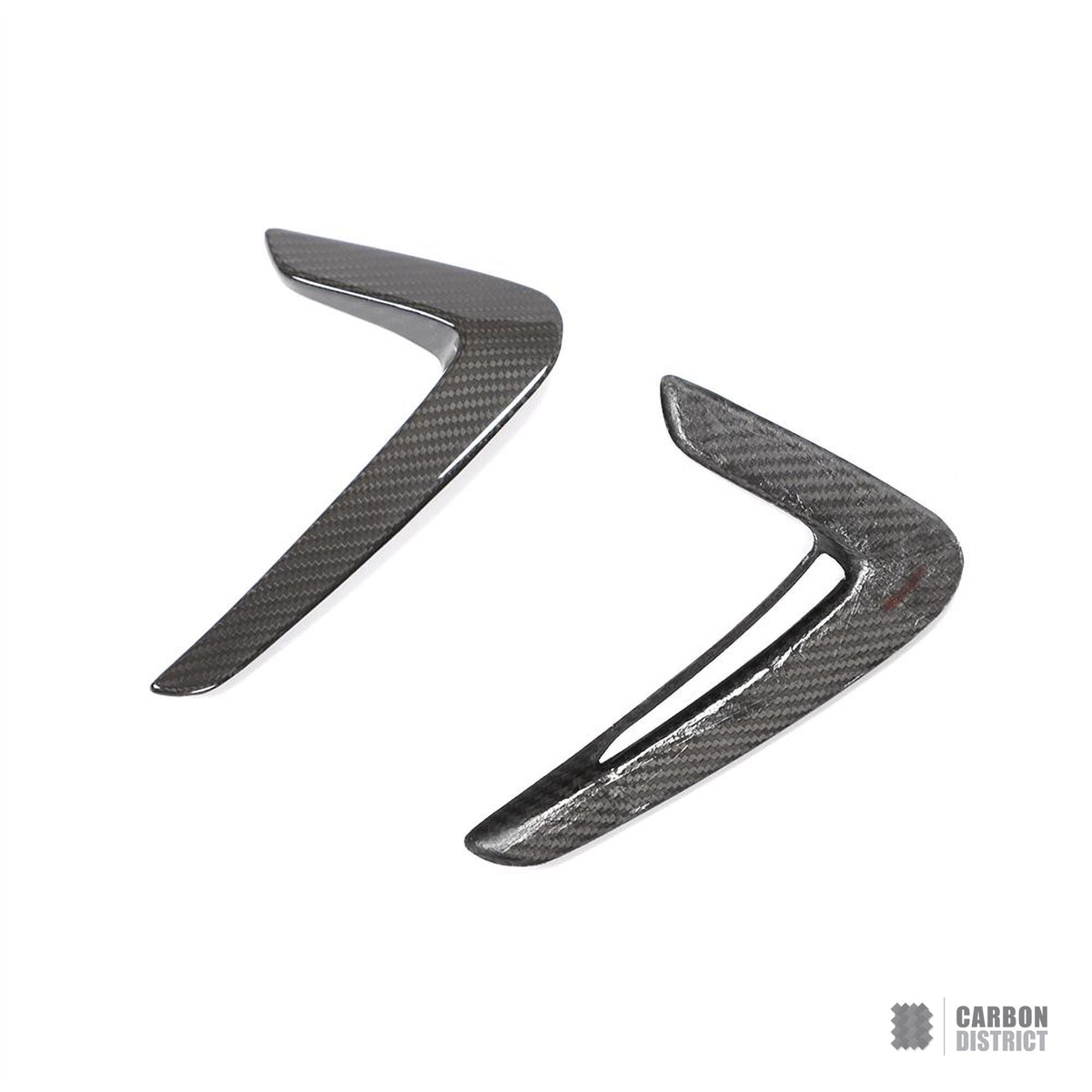 BMW 4 Series (F32/F33/F36) dry carbon fibre side vents — UV-stable gloss finish