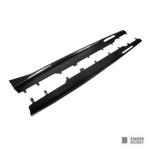 BMW X6M (F96) carbon fibre side skirts — made to order in genuine carbon fibre