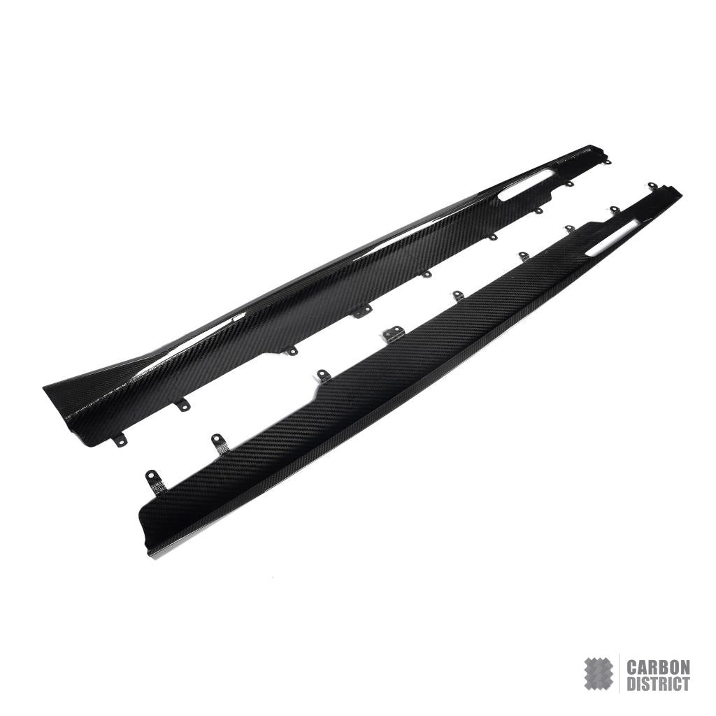 BMW X6M (F96) carbon fibre side skirts — made to order in genuine carbon fibre