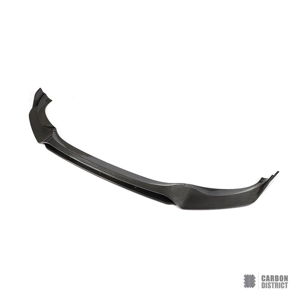 BMW X3 (G01) carbon fibre front lip — UV-stable gloss finish detail
