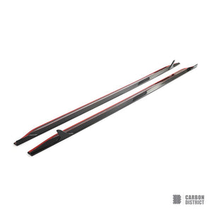 BMW M3 Touring (G81) dry carbon fibre side skirts — fits 2021-2022