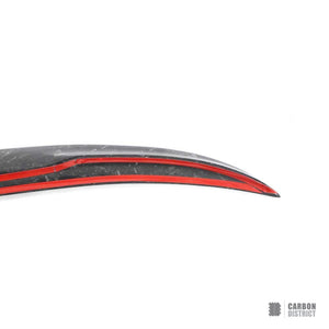 BMW M3/3 Series (G80/G20) carbon fibre spoiler (forged carbon, V2) — fits 2019+