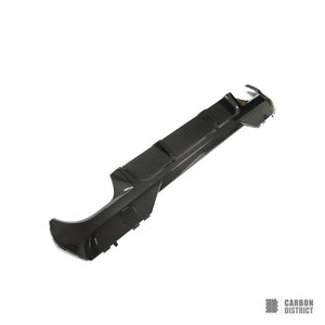 BMW 4 Series (G22/G23) carbon fibre rear diffuser — UV-stable gloss finish detail