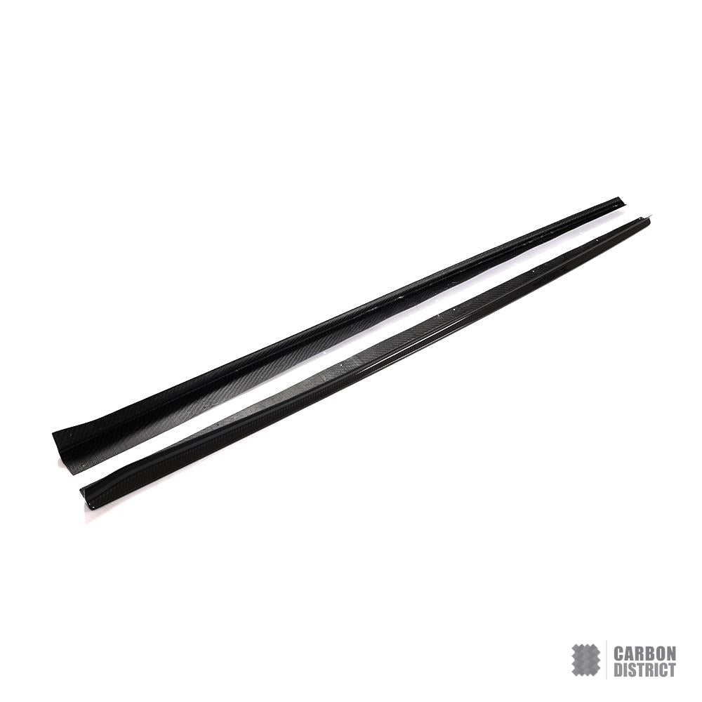 BMW M8 (F92/F93) carbon fibre side skirts — fits 2018-2022