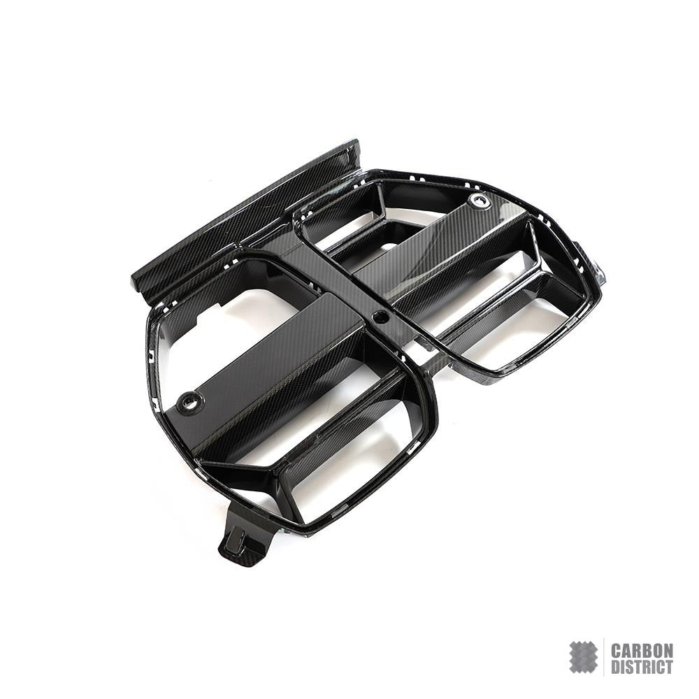 BMW M3 Touring (G81) dry carbon fibre front grille — fits 2021-2022