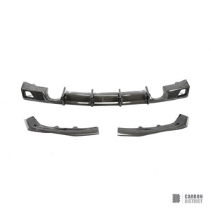 BMW 3 Series (F30/F35) carbon fibre rear diffuser (V2) — view 4