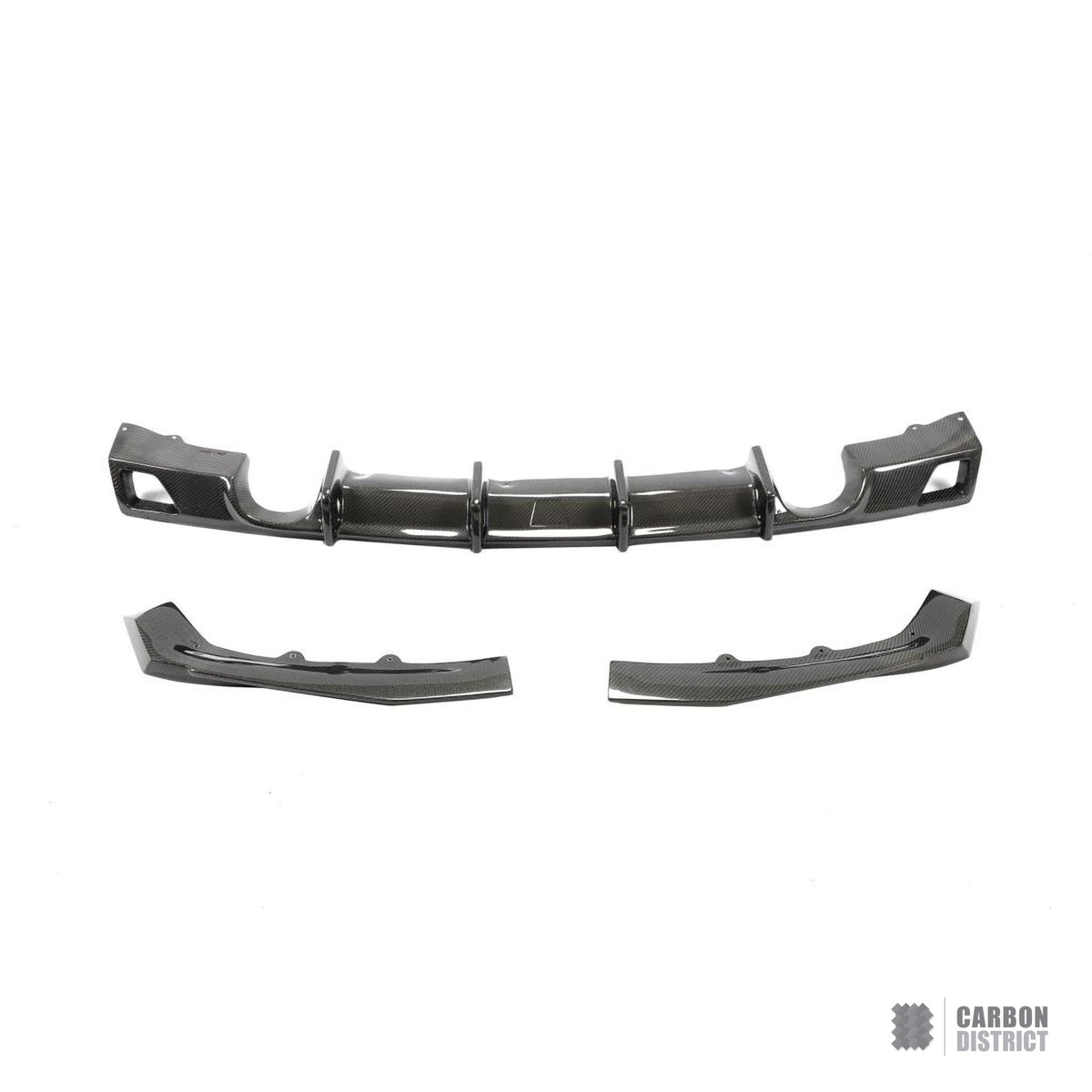 BMW 3 Series (F30/F35) carbon fibre rear diffuser (V2) — view 4