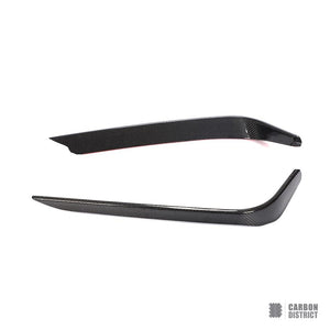 Alfa Romeo Giulia (952) carbon fibre front canards — 3K twill gloss finish