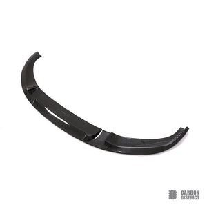 BMW 8 Series (G15/G16) carbon fibre front lip — 3K twill gloss finish