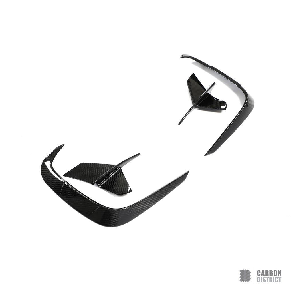 BMW 8 Series (G14/G15) dry carbon fibre front canards — view 4