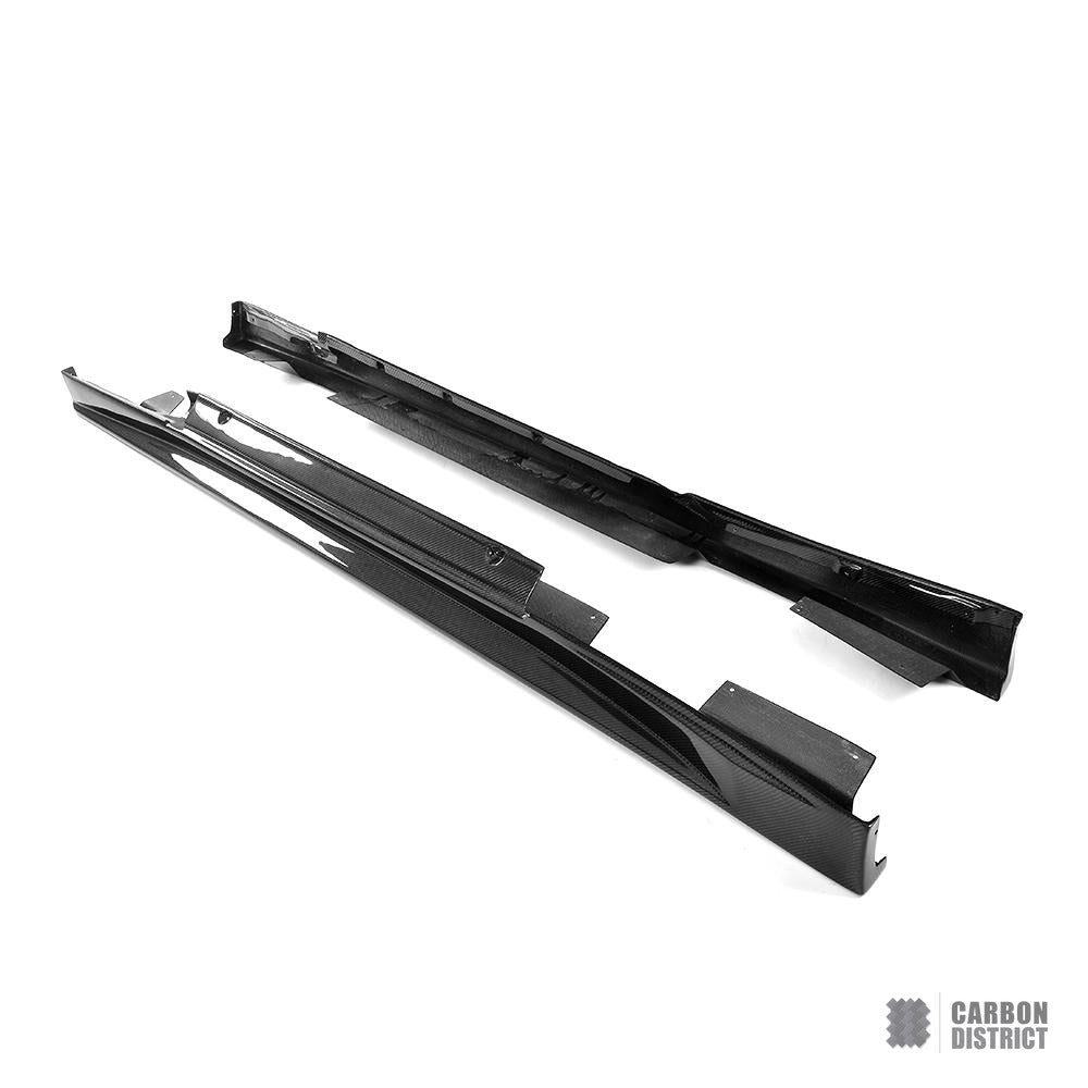 Nissan GT-R (R35) carbon fibre side skirts — made to order in genuine carbon fibre