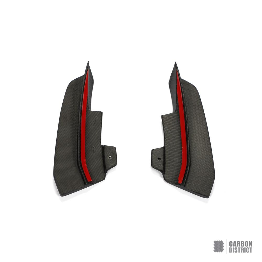 Porsche Boxster/Cayman (982.0) carbon fibre front canards — made to order in genuine carbon fibre