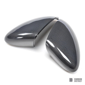 Porsche Cayenne (92A/9YA) carbon fibre mirror caps — 3K twill gloss finish