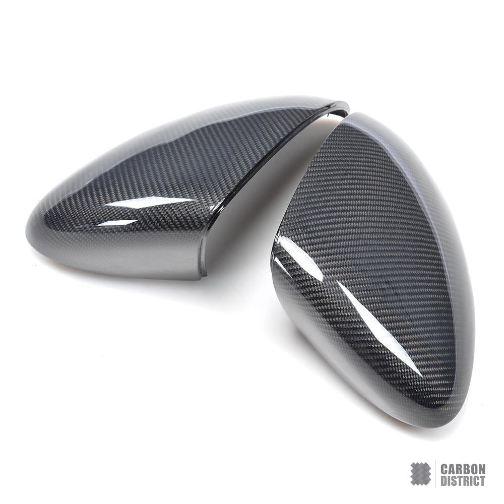 Porsche Cayenne (92A) carbon fibre mirror caps — UV-stable gloss finish