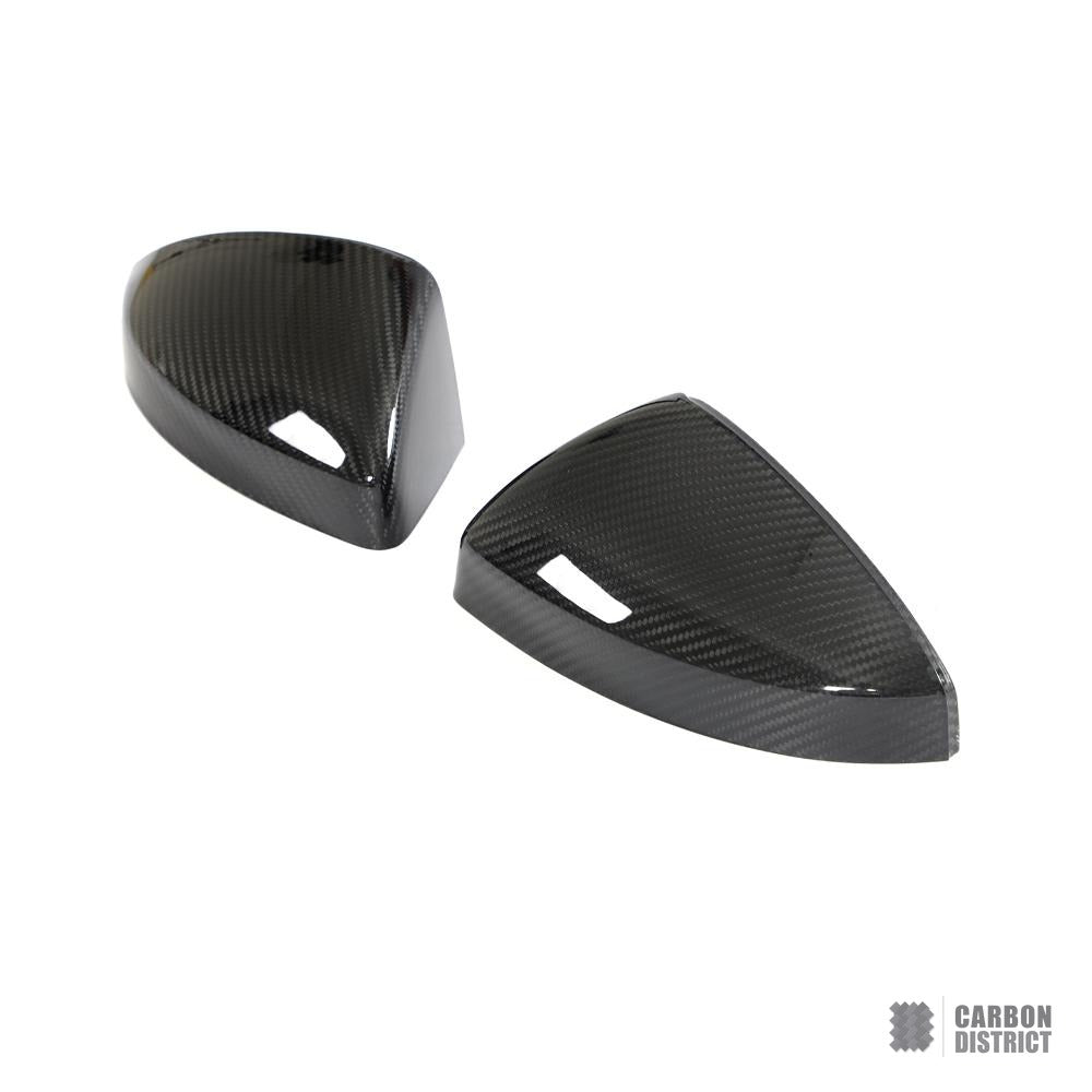 Audi R8 (4S) dry carbon fibre mirror caps — fits 2023