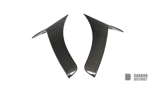 Mercedes-Benz S-Class (W222/C217) carbon fibre front canards — made to order in genuine carbon fibre