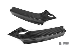 BMW 2 Series (F22/F23) carbon fibre bumper corners — UV-stable gloss finish