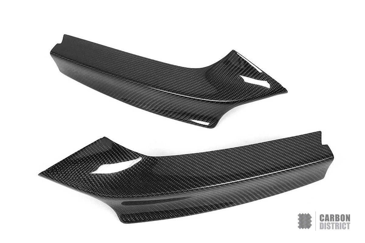 BMW 2 Series (F22/F23) carbon fibre bumper corners — UV-stable gloss finish