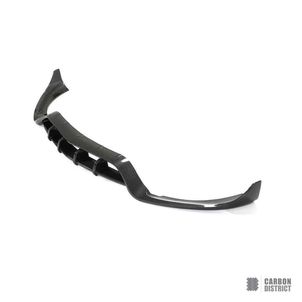 Mercedes E63 (W213) carbon fibre front lip — 3K twill gloss finish
