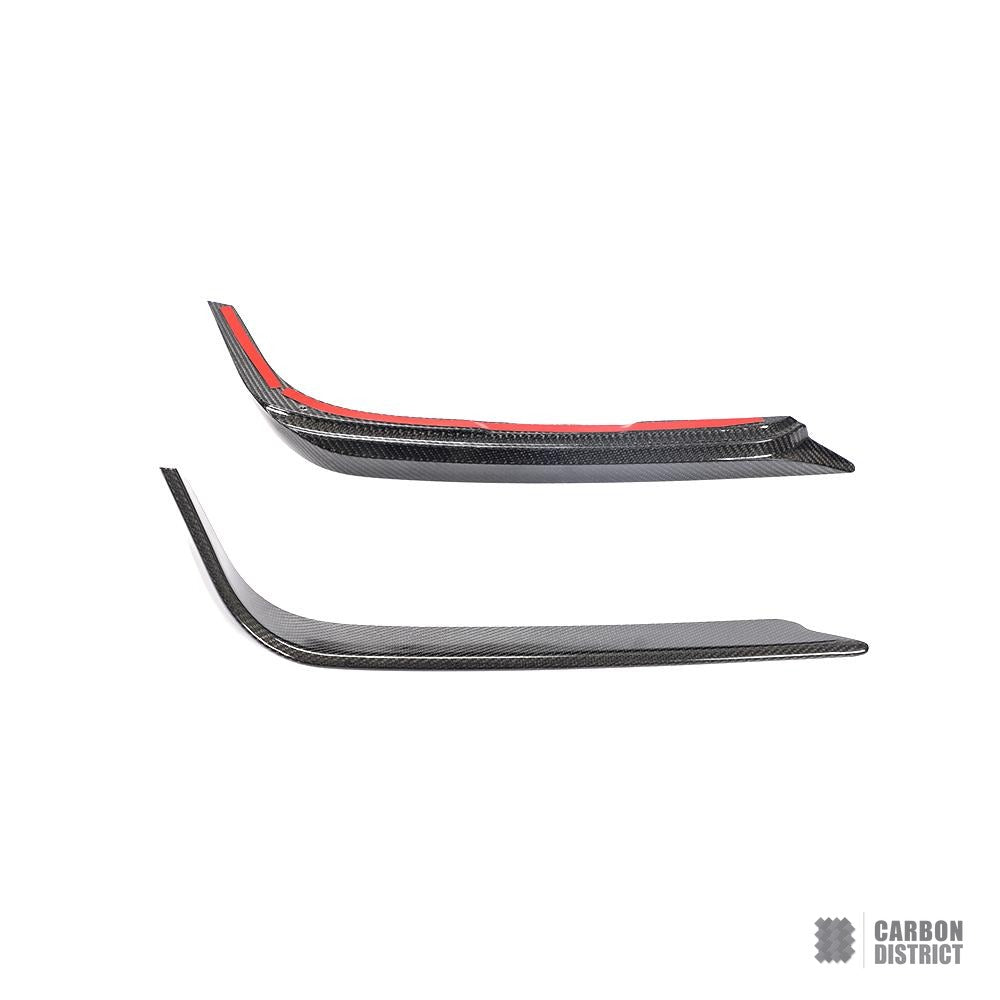 Alfa Romeo Giulia (952) carbon fibre front canards — fits 2015-2020