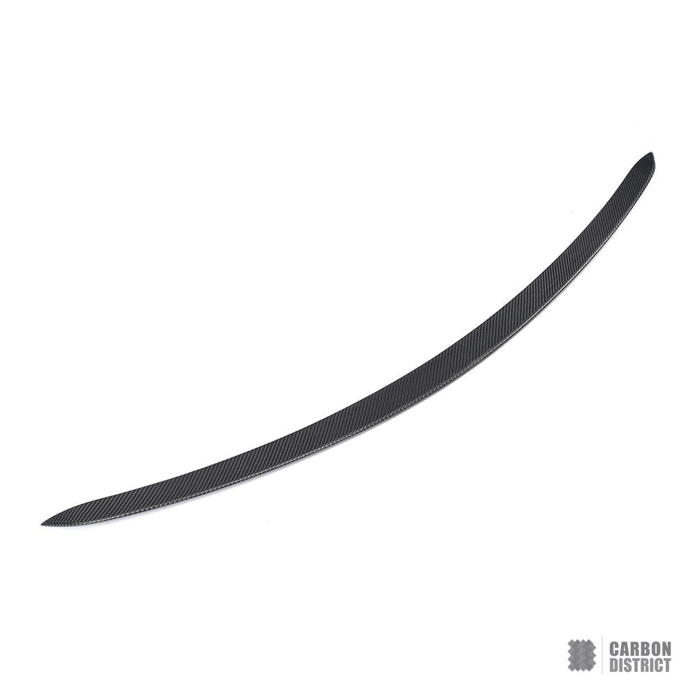 Mercedes E63 (W213) carbon fibre spoiler — 3K twill gloss finish