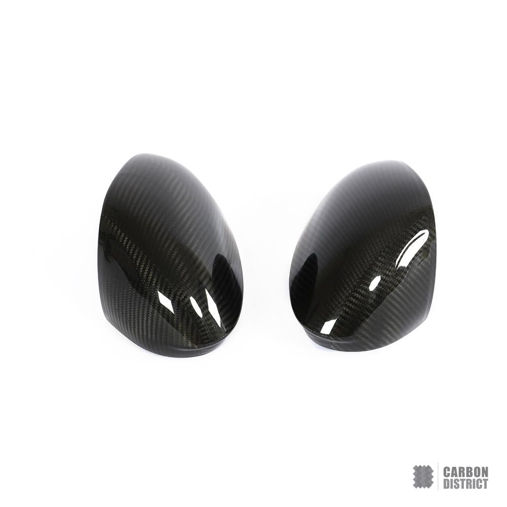 Alfa Romeo Giulia (952) carbon fibre mirror caps — UV-stable gloss finish detail