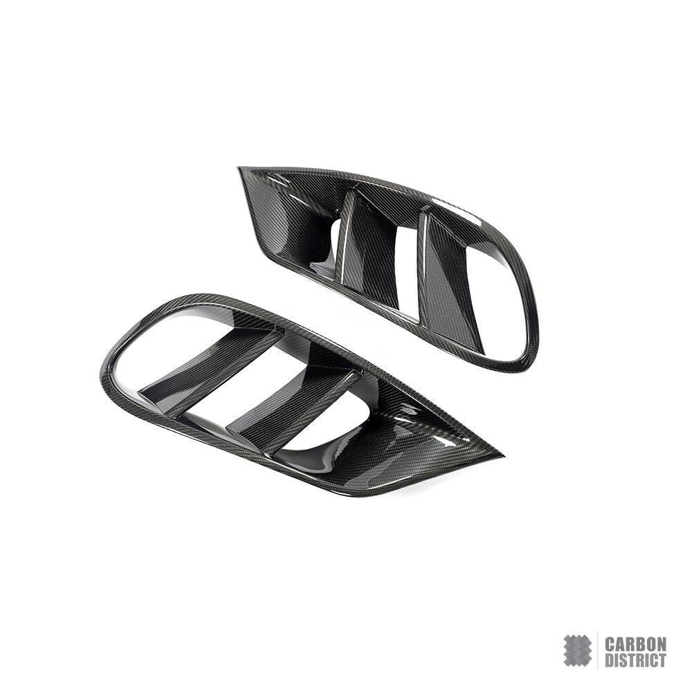 Mercedes-Benz S-Class (W222/C217) carbon fibre vents — UV-stable gloss finish detail