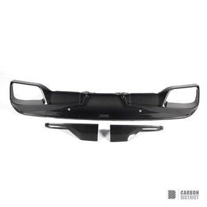 BMW X5M (F95) dry carbon fibre rear diffuser (V1) — fits 2023+
