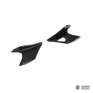 Toyota GR86 (ZN8) carbon fibre front canards — 3K twill gloss finish